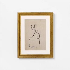 NEW Studio McGee 14"x18" Bunnies Easter Bunny Spring Framed Art - Threshold